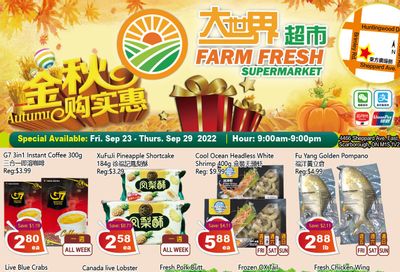 Farm Fresh Supermarket Flyer September 23 to 29