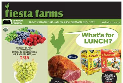 Fiesta Farms Flyer September 23 to 29