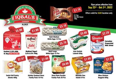 Iqbal Foods (Ajax) Flyer September 23 to October 2