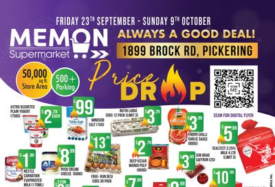 Memon Supermarket Flyer September 23 to October 9