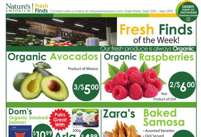Nature's Emporium Weekly Flyer September 23 to 29