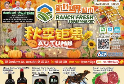 Ranch Fresh Supermarket Flyer September 23 to 29