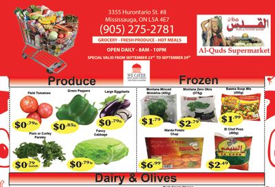 Al-Quds Supermarket Flyer September 23 to 29