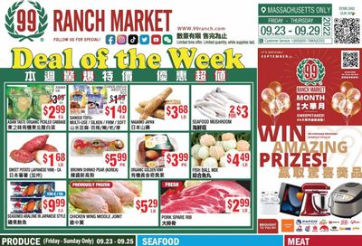 99 Ranch Market (47) Weekly Ad Flyer Specials September 23 to September 29, 2022