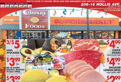 Compare Foods (NY) Weekly Ad Flyer Specials September 23 to September 29, 2022