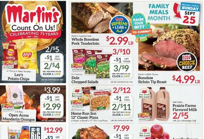 Martin’s (IN, MI) Weekly Ad Flyer Specials September 25 to October 1, 2022