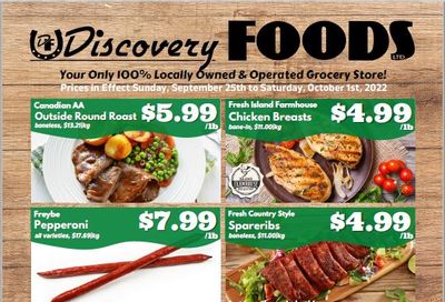 Discovery Foods Flyer September 25 to October 1