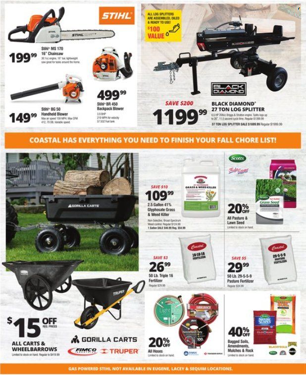 Coastal Farm & Ranch Weekly Ad Flyer Specials September 28 to October 4, 2022