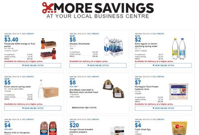 Costco Business Centre Instant Savings Flyer September 26 to October 9