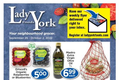 Lady York Foods Flyer September 26 to October 2