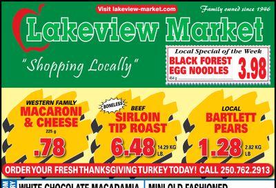 Lakeview Market Flyer September 26 to October 2