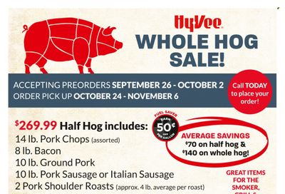 Hy-Vee (IA) Weekly Ad Flyer Specials September 26 to October 2, 2022