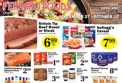 Ferraro Foods Flyer September 27 to October 10