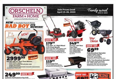 Orscheln Farm and Home Weekly Ad & Flyer April 15 to 26