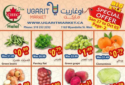 Ugarit Market Flyer September 27 to October 3