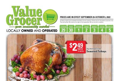 Value Grocer Flyer September 29 to October 5