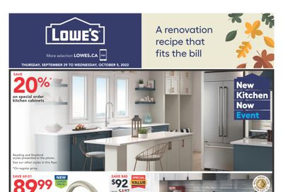 Lowe's (ON) Flyer September 29 to October 5