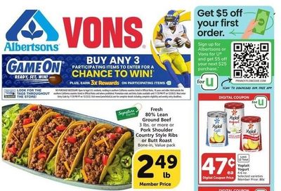 Vons (CA) Weekly Ad Flyer Specials September 28 to October 4, 2022