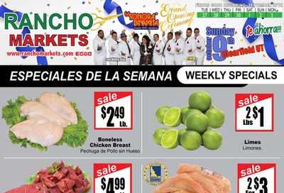 Rancho Markets (UT) Weekly Ad Flyer Specials September 27 to October 3, 2022
