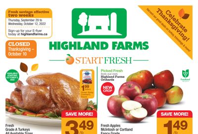 Highland Farms Flyer September 29 to October 12