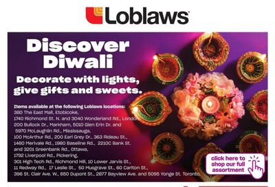 Loblaws (ON) Discover Diwali Flyer September 29 to October 19