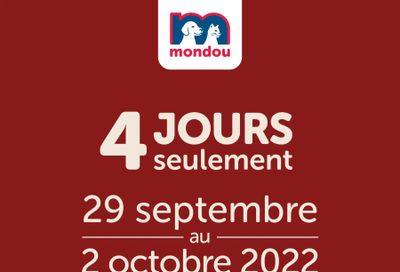 Mondou Flyer September 29 to October 2