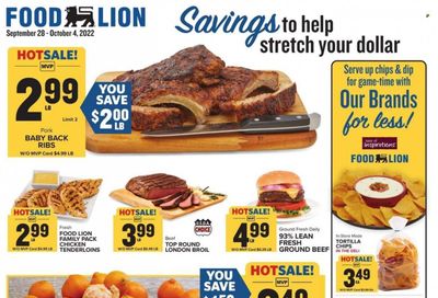Food Lion (MD) Weekly Ad Flyer Specials September 28 to October 4, 2022