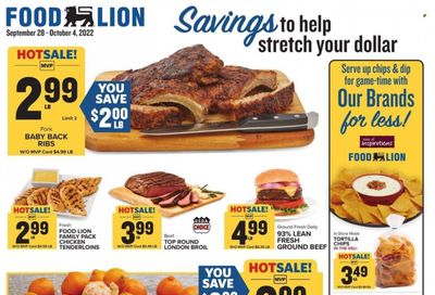 Food Lion (VA) Weekly Ad Flyer Specials September 28 to October 4, 2022