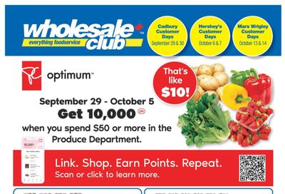 Wholesale Club (ON) Flyer September 29 to October 5