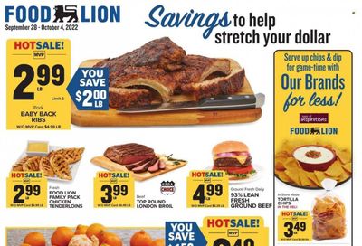Food Lion (NC) Weekly Ad Flyer Specials September 28 to October 4, 2022