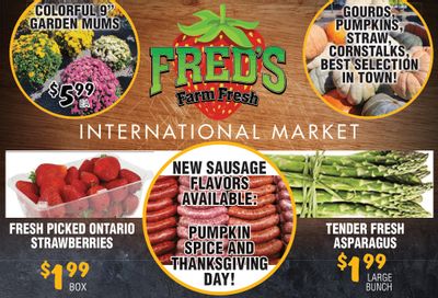 Fred's Farm Fresh Flyer September 28 to October 4