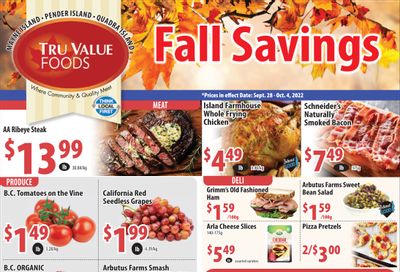 Tru Value Foods Flyer September 28 to October 4