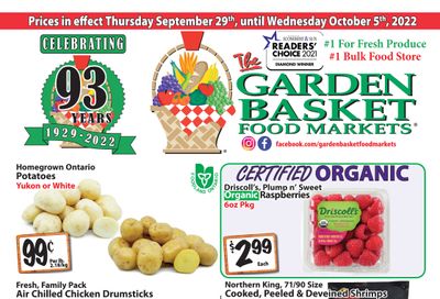 The Garden Basket Flyer September 29 to October 5