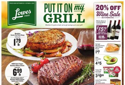 Lowes Foods (NC, SC) Weekly Ad Flyer Specials September 28 to October 4, 2022