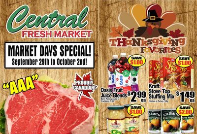 Central Fresh Market Flyer September 29 to October 6