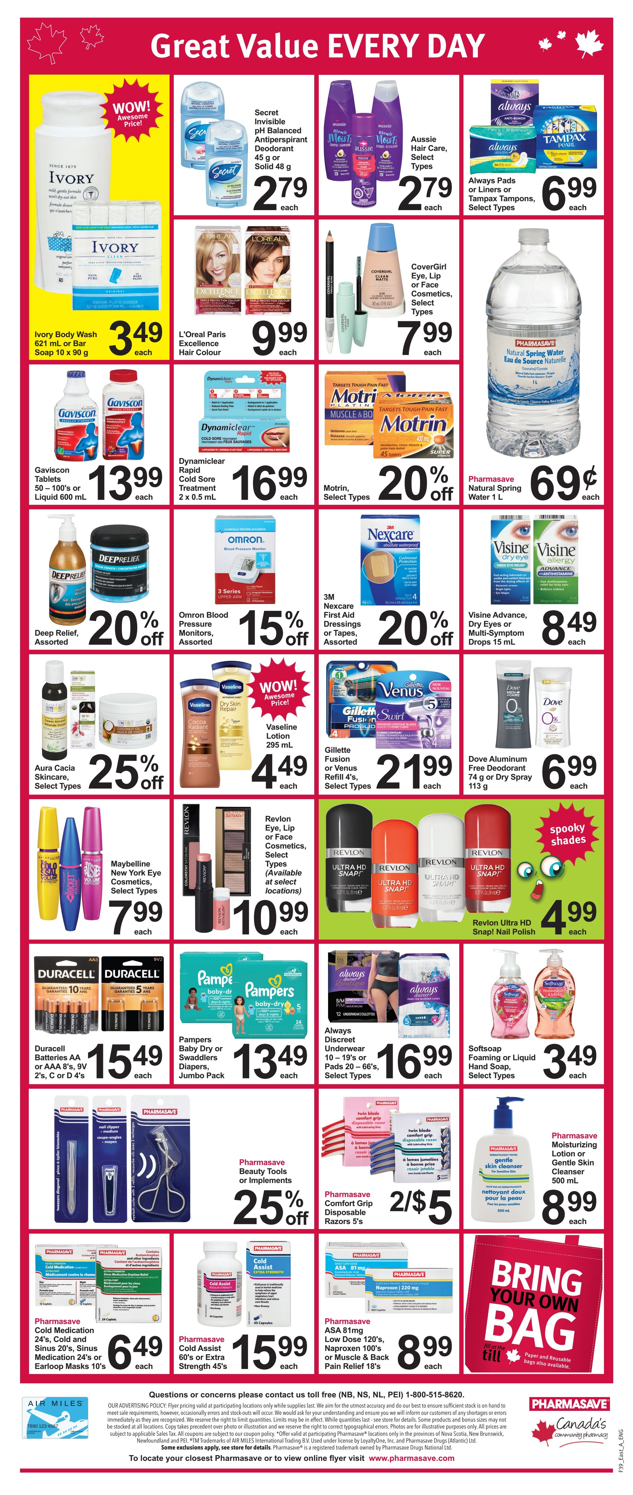 Pharmasave (Atlantic) Flyer September 30 to October 6
