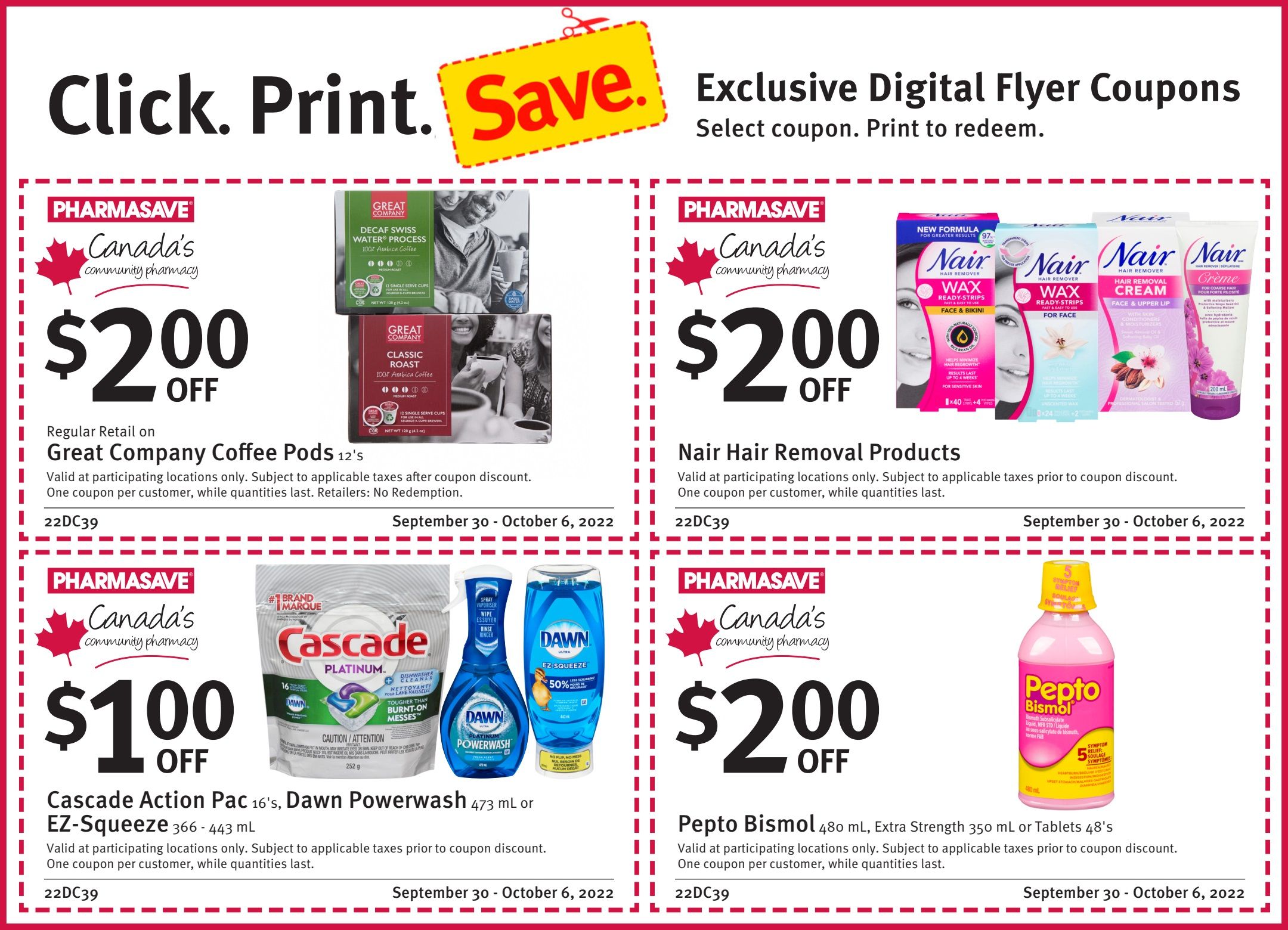 Pharmasave (ON) Flyer September 30 to October 6
