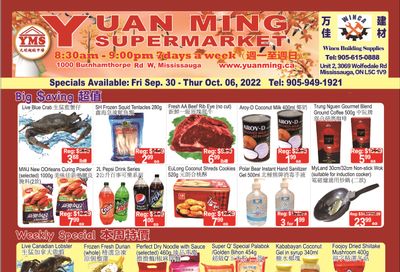 Yuan Ming Supermarket Flyer September 30 to October 6