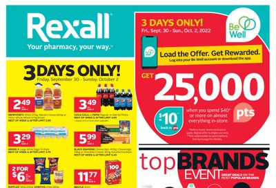 Rexall (West) Flyer September 30 to October 6