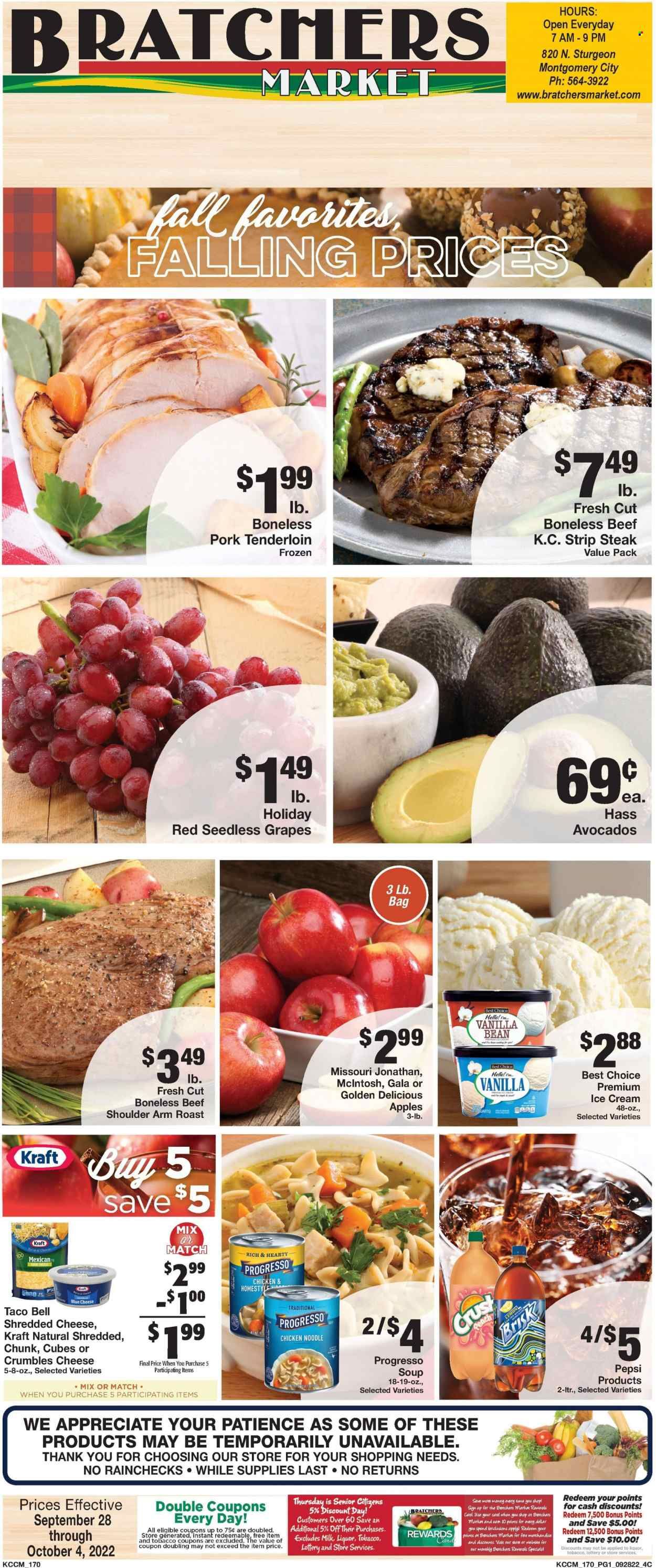 Bratchers Market (MO) Weekly Ad Flyer Specials September 28 to October 4, 2022
