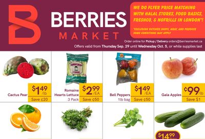 Berries Market Flyer September 29 to October 5