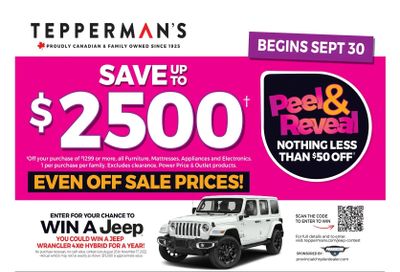 Tepperman's Flyer September 30 to October 6