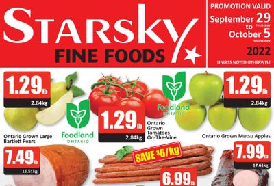 Starsky Foods Flyer September 29 to October 5