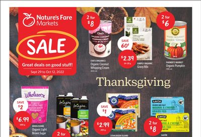 Nature's Fare Markets Flyer September 29 to October 12