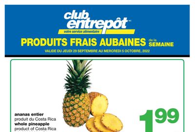 Wholesale Club (QC) Fresh Deals of the Week Flyer September 29 to October 5