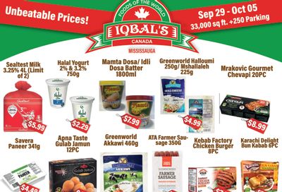 Iqbal Foods (Mississauga) Flyer September 29 to October 5