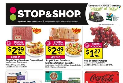 Stop & Shop (CT) Weekly Ad Flyer Specials September 30 to October 6, 2022