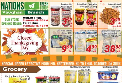Nations Fresh Foods (Vaughan) Flyer September 30 to October 6