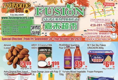 Fusion Supermarket Flyer September 30 to October 6