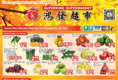 Superking Supermarket (North York) Flyer September 30 to October 6